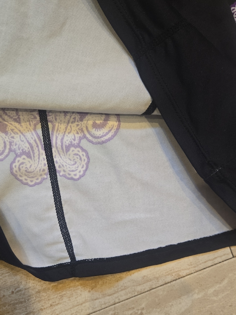 Athleta Black Floral Print Tankini Top - Picture 3 of 7